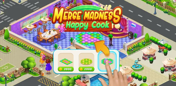 Merge Madness - Happy Cooking — Android game banner