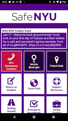 Safe NYU screenshot 1