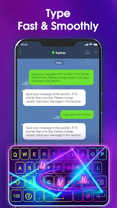 Neon LED Keyboard: RGB & Emoji screenshot 6