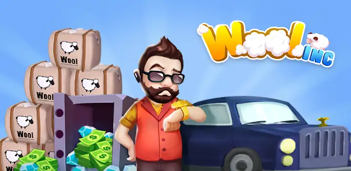 Wool Inc: Idle Factory Tycoon — Android game banner