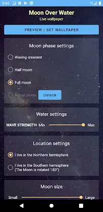 Moon Over Water Live Wallpaper screenshot 8