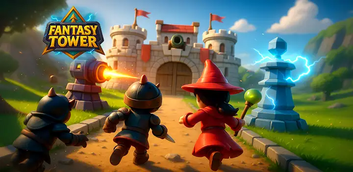 Fantasy Tower: Castle Defense — Android game banner