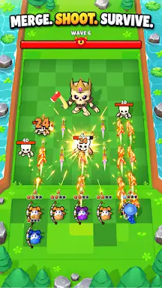 Titan Fuse: TD Merge & Shoot screenshot 1