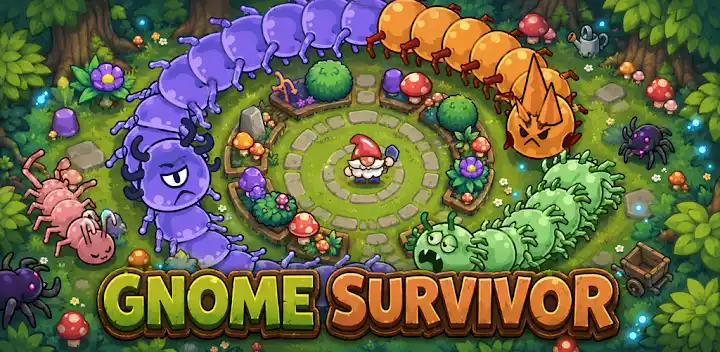 Gnome Survivor: Garden Defense — Android game banner