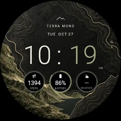 Terra Mono: Topographic Face screenshot 1