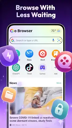 Go Browser - Fast & Safe screenshot 1