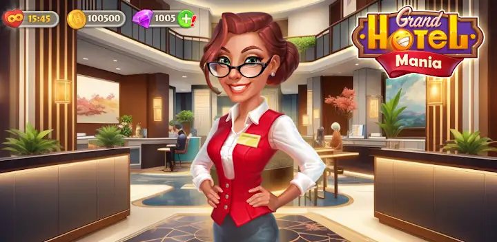 Grand Hotel Mania: Hotel games — Android game banner