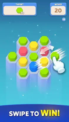 Rolling Match: Hexa Puzzle screenshot 1