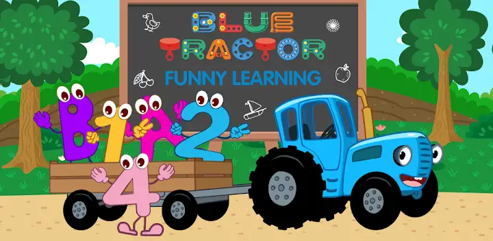 The Blue Tractor: Toddler Game — Android game banner