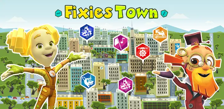 The Fixies Town Cool Kid Games — Android game banner