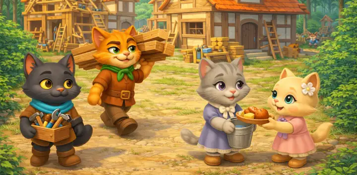 Match 3 Catnipiya — Android game banner