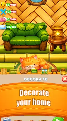 Match3 Candice and Cat Rescue screenshot 2