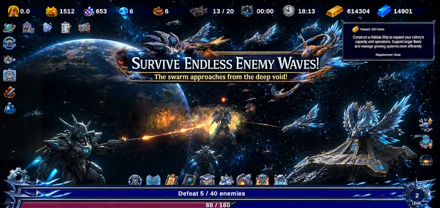 Idle Space Colony Last Defense screenshot 3