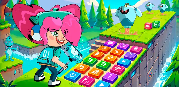 Coding Games Kids: Glitch Hero — Android game banner