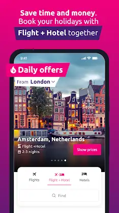 Bravofly - flights and hotel screenshot 1