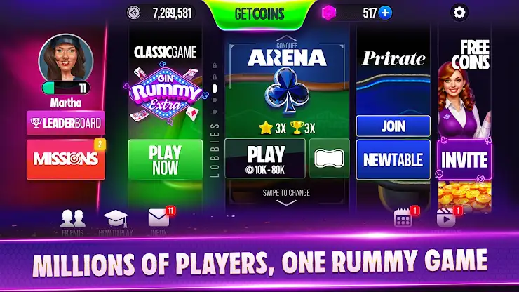 Gin Rummy Extra - Online Rummy screenshot 2