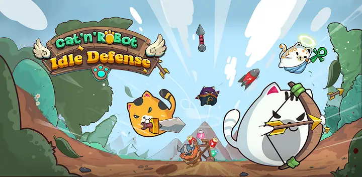 CatnRobot Idle TD: Battle Cat — Android game banner