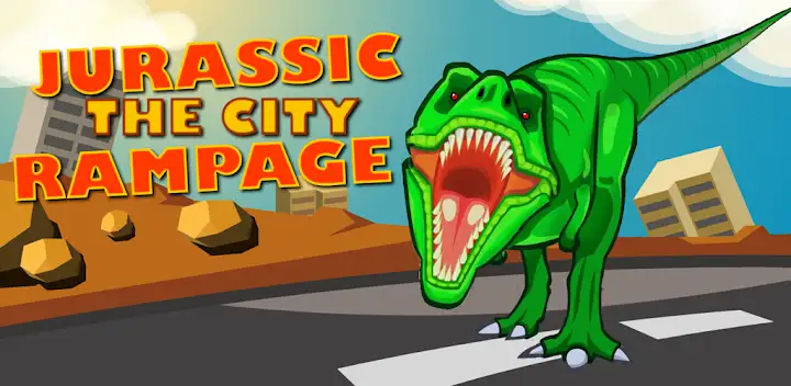 Jurassic Dinosaur City Rampage — Android game banner