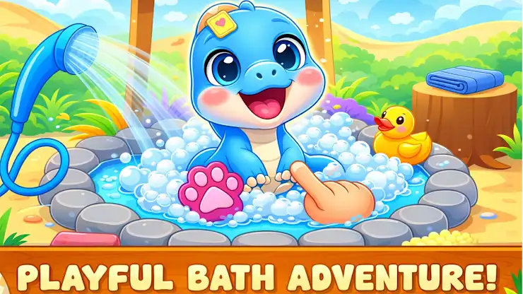 Baby Dino Care Toddler Games screenshot 1