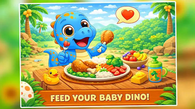 Baby Dino Care Toddler Games screenshot 5