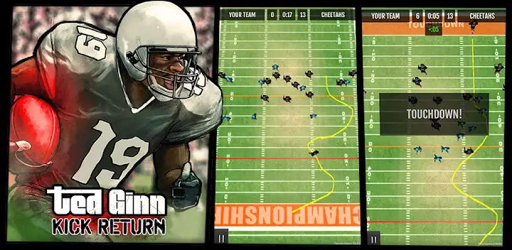 Ted Ginn: Kick Return Football — Android game banner