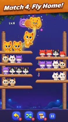 Cat Sort Jam screenshot 2