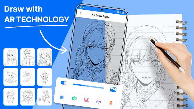 AR Draw Sketch - Trace Anime screenshot 1