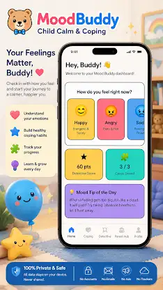 MoodBuddy: Child Calm & Coping screenshot 1