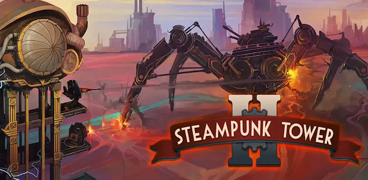 Steampunk Tower 2 Defense Game — Android game banner