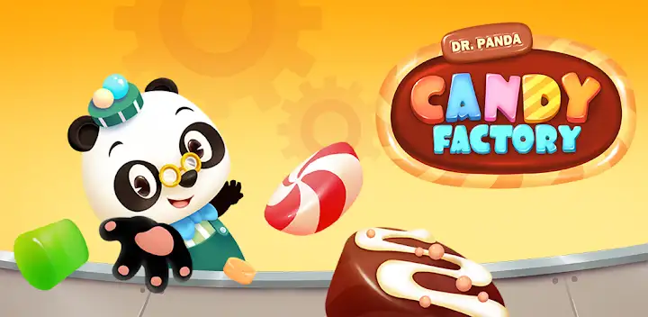Dr. Panda Candy Factory — Android game banner