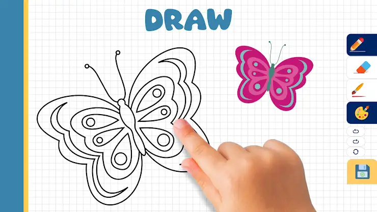 Butterfly Draw Step by Step screenshot 6