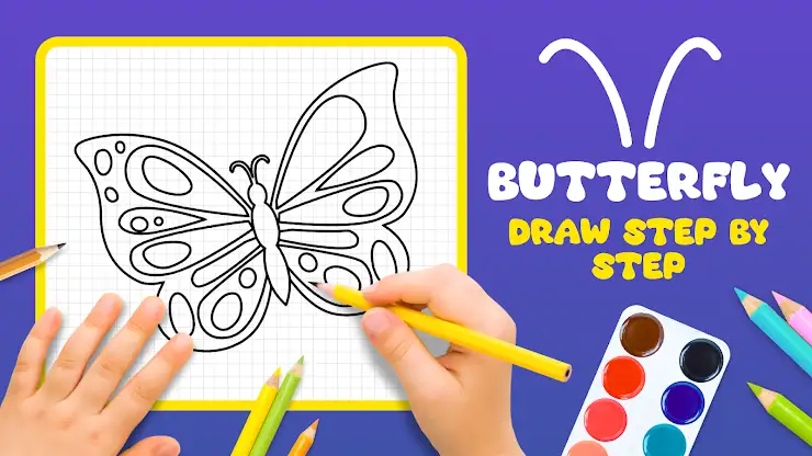 Butterfly Draw Step by Step screenshot 1