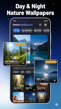 Day & Night: Live Wallpaper 4K screenshot 1