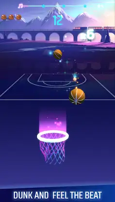 Beat Basketball: EDM Slam Dunk screenshot 1