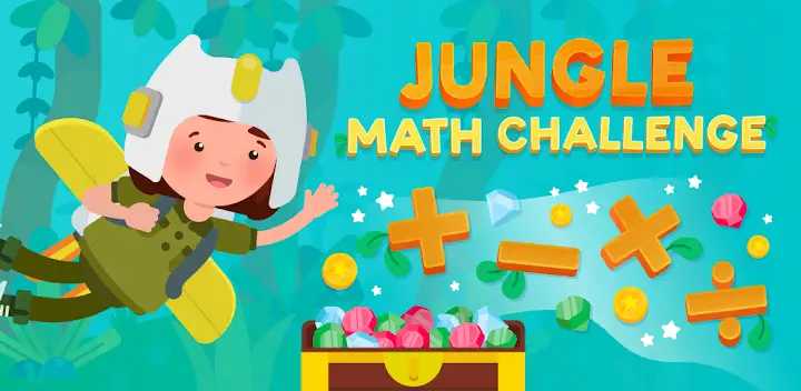 Jungle Math Challenge — Android app banner