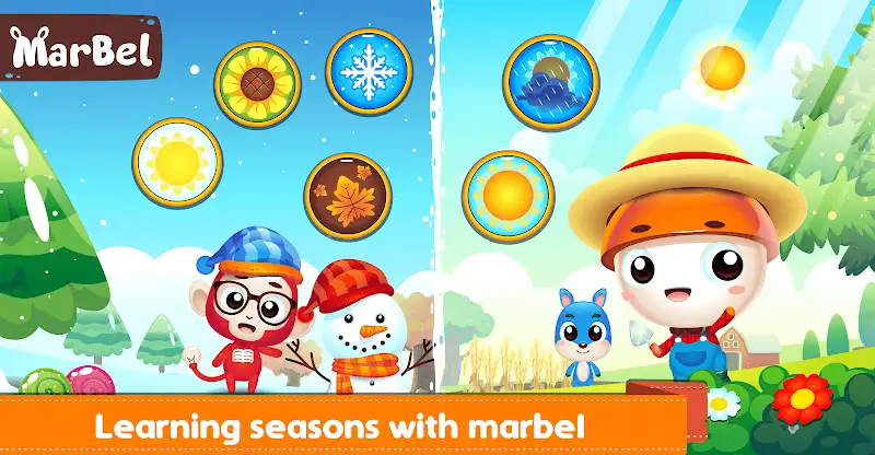 Marbel Seasons - Fun PreSchool screenshot 1