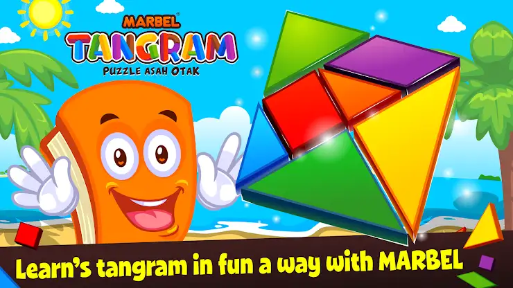 Marbel Tangram - Kids Puzzle screenshot 1