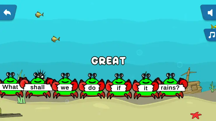 Learn English Game-Grab a Crab screenshot 3