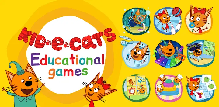Kid-E-Cats. Educational Games — Android game banner