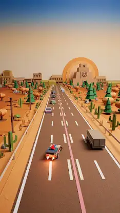 Foldline: Traffic Racer screenshot 5