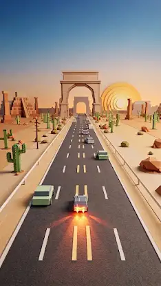 Foldline: Traffic Racer screenshot 1