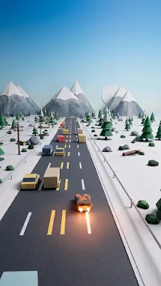Foldline: Traffic Racer screenshot 2