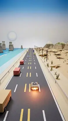 Foldline: Traffic Racer screenshot 4