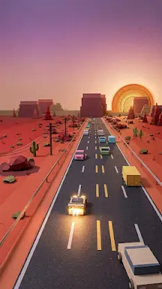 Foldline: Traffic Racer screenshot 3