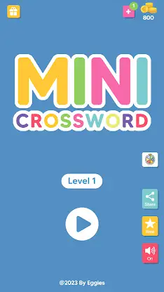 Mini Crossword - Word Fun! screenshot 1