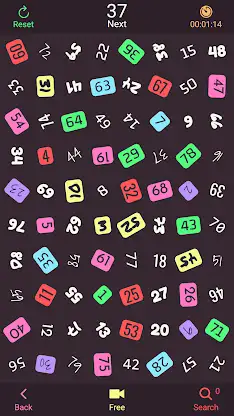 Find numbers: 1 to 100 screenshot 3
