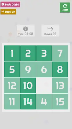 Puzzle 15 - A sliding puzzle g screenshot 1