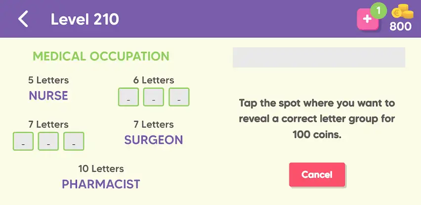 Word Slice: 1 Hint 5 Words! screenshot 7