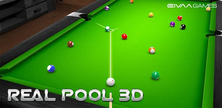 Real Pool 3D — Android game banner