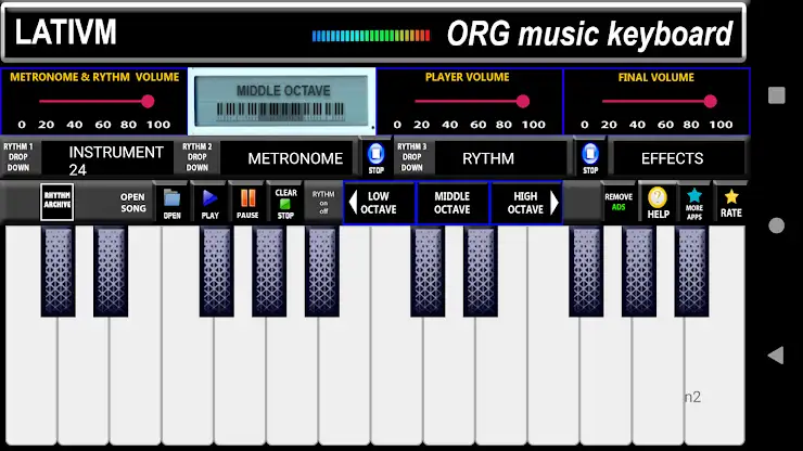 ORG Music Keyboard Simulator screenshot 4